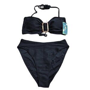 Women's 2 Piece Black Bikini - Medium